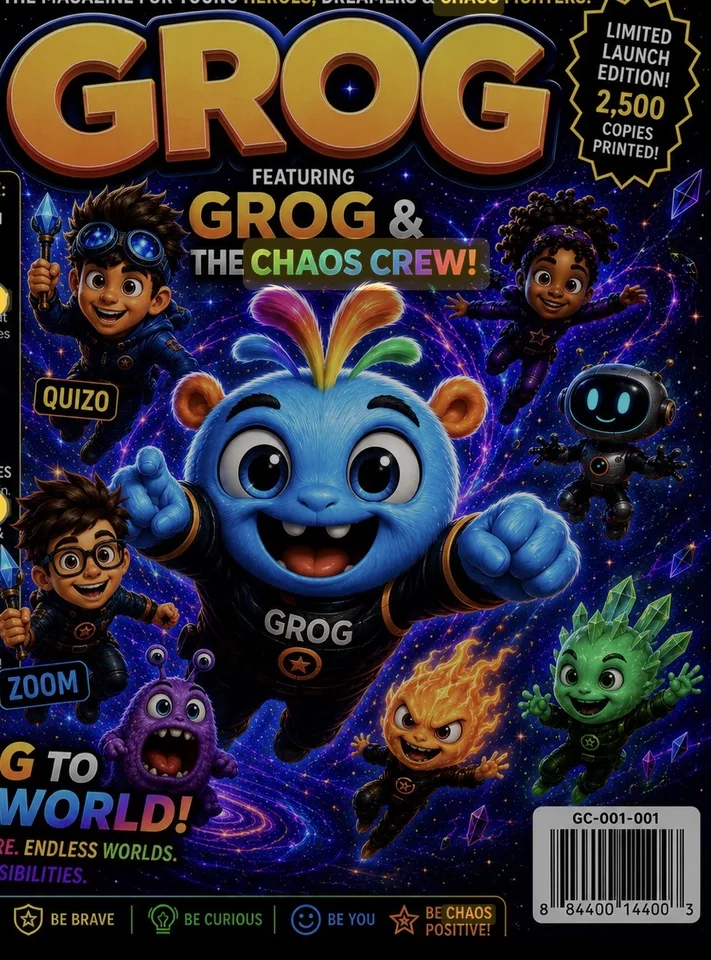 GROG featuring GROG and the Chaos Crew magazine cover
